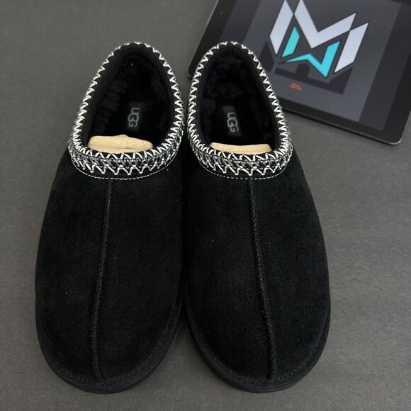 UGG Tasman Slippers Black Suede Men’s Sizes - Picture 6 of 12
